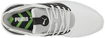 PUMA Golf Men's Ignite Elevate Golf Shoe, Puma White-Puma Black-Metallic Silver, 11