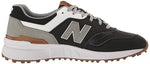 New Balance Men's 997 SL Golf Shoe, Black/White, 9 Wide