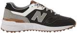 New Balance Men's 997 SL Golf Shoe, Black/White, 9 Wide
