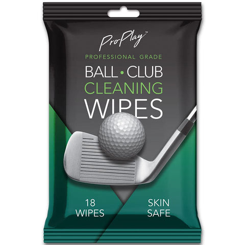 ProPlay Ball & Club Cleaning Wipes | Powerful Cleaner Removes Dirt, Grass, and Sand | Convenient, Resealable Pack - Unscented 1 Pack