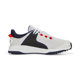 PUMA Golf Men's Fusion Grip Golf Shoe, Puma White-Puma Silver-Puma Navy, 11.5