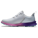 FootJoy Women's FJ Fuel Sport Previous Season Style Golf Shoe, White/Pink/Purple, 7.5