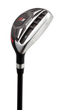 Left Handed M5 Golf Club Set for Tall Men, Black/Red