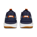 PUMA Golf Men's Ignite Elevate Golf Shoe, Puma Navy-Puma Silver, 7.5