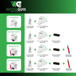 Wedge Guys Golf Grip Kits for Regripping Golf Clubs - Professional Quality - Options Include Hook Blade, 15 or 30 Tape Strips, 5 or 8 oz Solvent, Grip Tape Remover, Bench Vise & Rubber Clamp