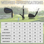 Yamato Full Face Golf Wedge Set or Individual Golf Wedges 50/52/54/56/58/60 Forged Golf Gap Wedge Sand Wedge Lob Wedge Golf Clubs Milled Face for High Spin - Great Golf Wedge