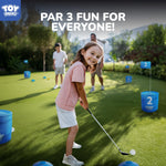 TOY Life Golf Bucket Game Golf Practice Game, Golf Chipping Game for Adults Family Kids Outdoor Indoor Backyard Golf Game PAR 3 Golf Game Golf Gifts for Adults Beach Games for Adults