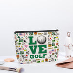 Golf Lover Gifts for Golfer Golf Gifts Inspirational Gifts for Women Men Him Her Player Coach Makeup Bag Golfing Gifts for Women Christmas Birthday Gifts Travel Toiletry Makeup Organizer Zipper Pouch