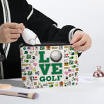 Golf Lover Gifts for Golfer Golf Gifts Inspirational Gifts for Women Men Him Her Player Coach Makeup Bag Golfing Gifts for Women Christmas Birthday Gifts Travel Toiletry Makeup Organizer Zipper Pouch