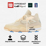 Golfkicks DIY Golf Shoe Cleats Kit – Transform Your Sneakers into Golf Shoes – Fun Gift – Cleats Compatible with Flat Rubber Sole Shoes – Includes 20 Golf Spikes for Any Shoe and Mounting Tools