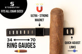 StogieStay Magnetic Stogie Holder - Portable Stogie Clip for Golf Carts & Accessories for Men - Premium Golf Gifts - Perfect for Fishing, Grilling, Camping & Sporting Events