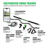 GolfForever Value Bundle | Golf Swing Trainer & Personalized Training Program | Premium Golf Training Aid & Program to Improve Strength, Flexibility, Power & Speed | Proven by Golfer Scottie Scheffler