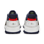 PUMA Golf Men's Fusion Grip Golf Shoe, Puma White-Puma Silver-Puma Navy, 11.5