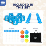 TOY Life Golf Bucket Game Golf Practice Game, Golf Chipping Game for Adults Family Kids Outdoor Indoor Backyard Golf Game PAR 3 Golf Game Golf Gifts for Adults Beach Games for Adults