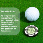 SlopeMaster ProGreen Reader - Golf Ball Marker with High Precision Green Reading Aid Golf Accessories for Men Women(Black)