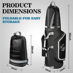 yamato Golf Travel Bag Golf Travel Case with Abs Hard Shell Top Travel Golf Bags for Airlines with Wheels for Golf Clubs Luggage Travel Bags