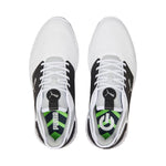 PUMA Golf Men's Ignite Elevate Golf Shoe, Puma White-Puma Black-Metallic Silver, 11