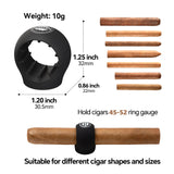 ROWFEN Cigar Holder - Cigar Holder for Golf Cart - Cigar Stand Made with Premium Silicone and Magnetic Design Simple and Stylish, Cigar Accessories Engineered for The Professional Golfer (Black)