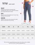 YYV Women's Golf Pants Stretch Work Ankle Pants High Waist Dress Pants with Pockets for Yoga Business Travel Casual(White Small)
