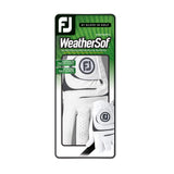 FootJoy Women's WeatherSof Golf Glove, White Small, Worn on Left Hand