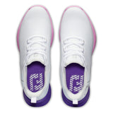 FootJoy Women's FJ Fuel Sport Previous Season Style Golf Shoe, White/Pink/Purple, 7.5