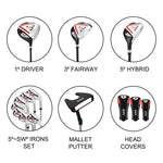KVV Premium Golf Whole Set 11-Piece for Men