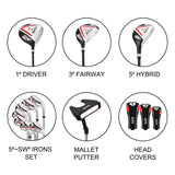 KVV Premium Golf Whole Set 11-Piece for Men