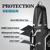 yamato Golf Travel Bag Golf Travel Case with Abs Hard Shell Top Travel Golf Bags for Airlines with Wheels for Golf Clubs Luggage Travel Bags