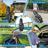 yamato Golf Travel Bag Golf Travel Case with Abs Hard Shell Top Travel Golf Bags for Airlines with Wheels for Golf Clubs Luggage Travel Bags