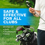FORTIVO Golf Club Polish - Golf Club Head and Groove Cleaner, Rust Remover for Metal, Zinc, Aluminum, Steel, Easy to Use Club Cleaner, Instant Rust, Scuff and Stain Remover - 8oz