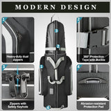 yamato Golf Travel Bag Golf Travel Case with Abs Hard Shell Top Travel Golf Bags for Airlines with Wheels for Golf Clubs Luggage Travel Bags