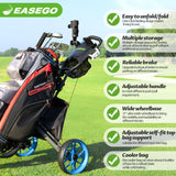 EASEGO Golf Push Cart 3 Wheel :