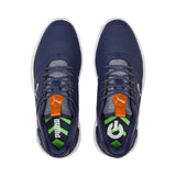 PUMA Golf Men's Ignite Elevate Golf Shoe, Puma Navy-Puma Silver, 7.5