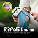 FORTIVO Golf Club Polish - Golf Club Head and Groove Cleaner, Rust Remover for Metal, Zinc, Aluminum, Steel, Easy to Use Club Cleaner, Instant Rust, Scuff and Stain Remover - 8oz