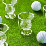 CRAFTGEN Golf Whiskey Decanter Set with 4 Golf Ball Shot Glasses, Unique Golf Accessories Gifts for Men, 750ml Glass Golf Themed Liquor Dispenser for Bourbon, Scotch, Vodka, Tequila