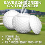 GoSports Mulligan Shots Golf Ball Shot Glasses