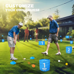 TOY Life Golf Bucket Game Golf Practice Game, Golf Chipping Game for Adults Family Kids Outdoor Indoor Backyard Golf Game PAR 3 Golf Game Golf Gifts for Adults Beach Games for Adults