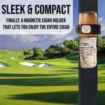StogieStay Magnetic Stogie Holder - Portable Stogie Clip for Golf Carts & Accessories for Men - Premium Golf Gifts - Perfect for Fishing, Grilling, Camping & Sporting Events