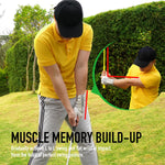 GAIARENA Golf Wrist Brace Wrist Hinge Swing Aid, Efficient Golf Swing Training Equipment Wrist Hinge Trainer to Correct Wrist Angle & Develop Muscle Memory for Golf Beginners (Right-Handed Golfer)