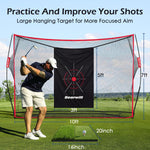 Bearwill Golf Net, 10x7ft Heavy Duty Golf Practice Nets
