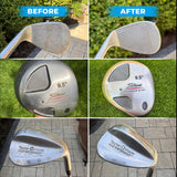 FORTIVO Golf Club Polish - Golf Club Head and Groove Cleaner, Rust Remover for Metal, Zinc, Aluminum, Steel, Easy to Use Club Cleaner, Instant Rust, Scuff and Stain Remover - 8oz