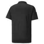 PUMA mens Teamliga Sideline Polo Shirt, Black/White, Large US