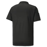 PUMA mens Teamliga Sideline Polo Shirt, Black/White, Large US
