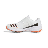 adidas Men's ZG23 Boa Golf Shoes, Ftwr White/Core Black/Semi Solar Red, 7.5 Wide