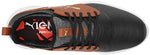 Puma Men's Ignite Pwradapt Caged Crafted Golf Shoe, Puma Black-Leather Brown-Puma Team Gold, 14