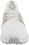 PUMA Men's Ignite Articulate Golf Shoe, White Silver/High-Rise, 12