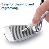 Bulex Golf Club Groove Sharpener, Re-Grooving Tool and Cleaner for Wedges & Irons - Generate Optimal Backspin - Suitable for U & V-Grooves
