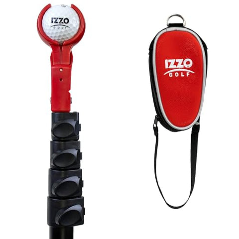 Izzo Golf The Claw Golf Ball Retriever - 15ft Extension Retriever for Retrieving Golf Balls, Black