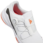 adidas Men's ZG23 Boa Golf Shoes, Ftwr White/Core Black/Semi Solar Red, 7.5 Wide