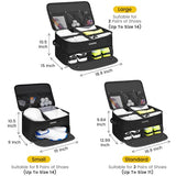 YOREPEK 2 Layer Golf Trunk Organizer, Waterproof Car Golf Locker with Separate Ventilated Compartment for 2 Pair Shoes, Durable Golf Trunk Storage for Balls, Tees, Gloves, Accessories, Golf Gifts